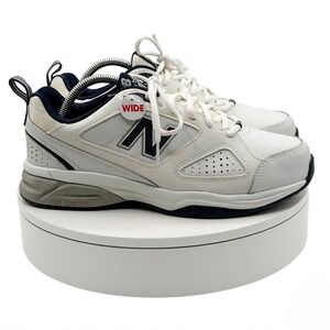 New Balance 623v3 9 2E Wide White Leather ABZORB Training Shoes MX623WN3 NWOB